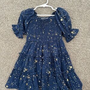 Ivy City Co Midnight Blue Starry Dress